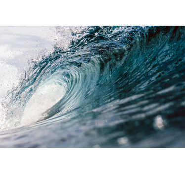 Fotomural para casa de banho ondas grandes - TenStickers