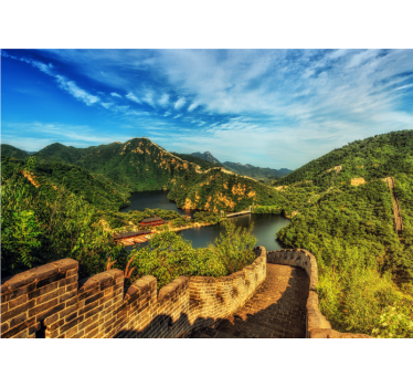 Fotomurais de paisagens vista da grande muralha - TenStickers