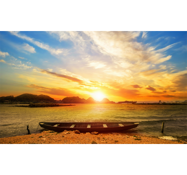 Fotomurais de Parede Paisagem da praia do pôr do sol - TenStickers