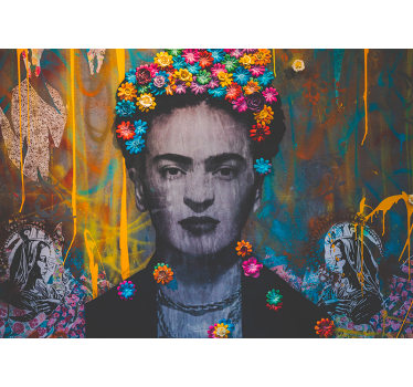Fotomurais de Parede Garota da arte kahlo boho - TenStickers