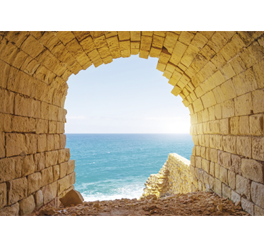 Fotomurais de paisagens vista do arco à beira-mar - TenStickers