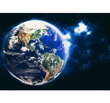 Mural de parede espaço vista planetária da órbita - TenStickers