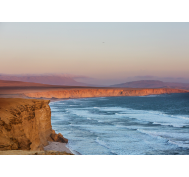 Fotomurais de paisagens penhascos e ondas - TenStickers
