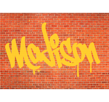 Mural de parede de arte urbana criação de texto em grafite - TenStickers