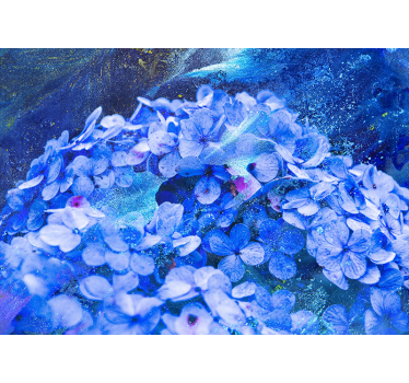 Fotomurais flores arranjo floral azul - TenStickers