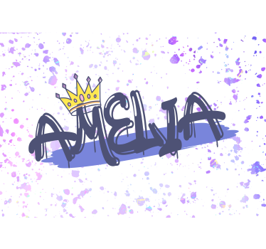 Mural de parede com frases para formação de nomes - TenStickers