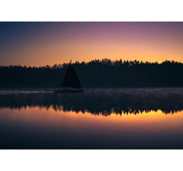 Fotomurais de paisagens reflexo em Água tranquila - TenStickers