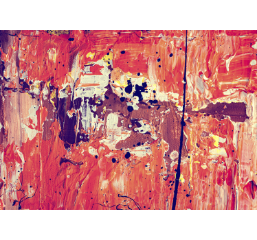 Mural de parede abstrato expressão abstrata vibrante - TenStickers