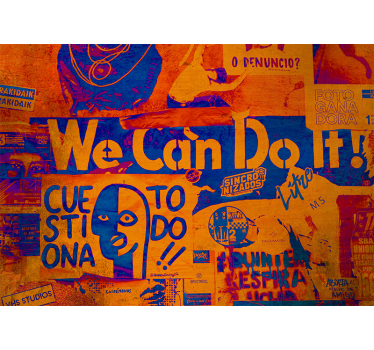 Mural de parede de arte urbana expressão empoderada - TenStickers