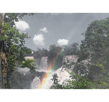 Mural de parede cascatas cena de cachoeira na floresta - TenStickers