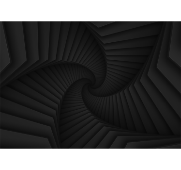 Mural de parede abstrato em forma de espiral intrincada - TenStickers