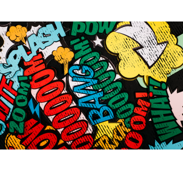 Mural de parede de arte urbana sons de quadrinhos - TenStickers