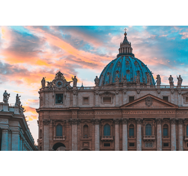 Fotomurais cidades e países cúpula da basílica de são pedro - TenStickers