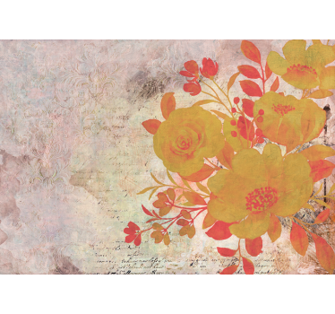 Fotomurais flores composição floral amarela - TenStickers