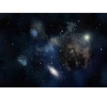 Mural de parede espaço cena de exploração galáctica - TenStickers