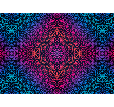 Mural de parede mandalas com motivos redondos elaborados - TenStickers