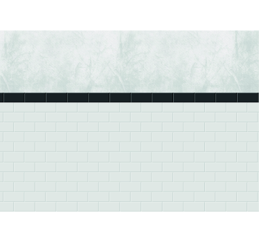 Mural de parede de padrões e texturas azulejos brancos - TenStickers