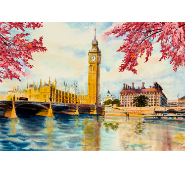 Mural de parede Londres tâmisa e big ben - TenStickers