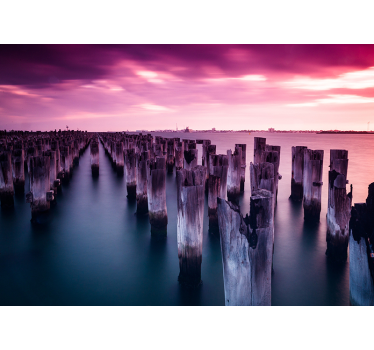 Fotomural de paisagens céu cor de rosa - TenStickers