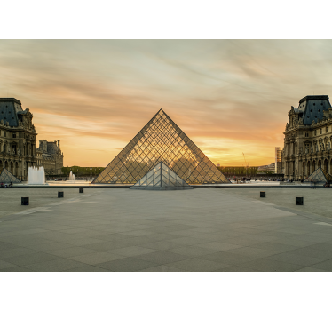 Mural de parede de Paris Museu do Louvre - TenStickers
