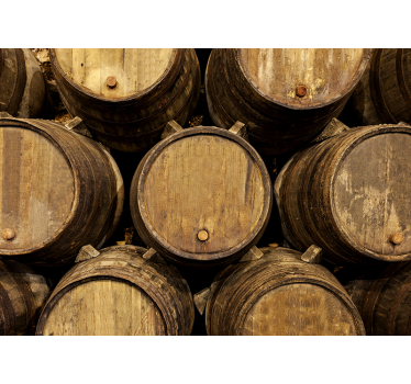 Fotomural decorativo pipa de vinho português - TenStickers