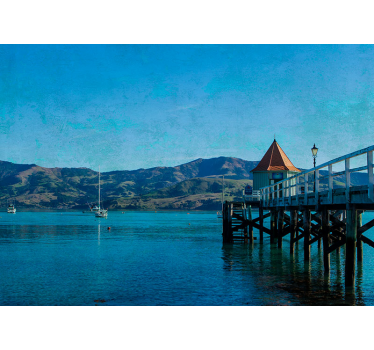 Fotomurais de paisagens vista do cais costeiro - TenStickers