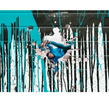 Fotomurais de Parede Estilo graffiti fotomural com foto - TenStickers