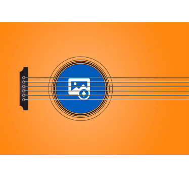 Fotomurais de Parede Moldura musical com foto - TenStickers