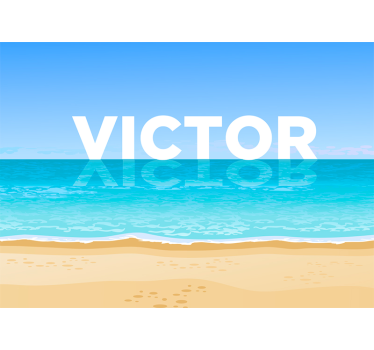 Mural de parede mar praia com água - TenStickers