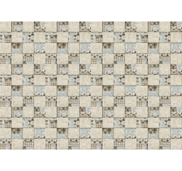 Fotomurais texturas e padrões azulejos mistos - TenStickers