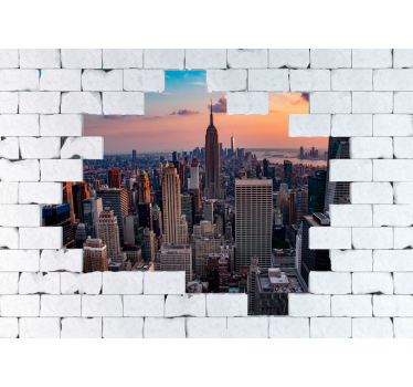 Fotomurais 3D fotomural vinílico a imitar pedra de nova york - TenStickers