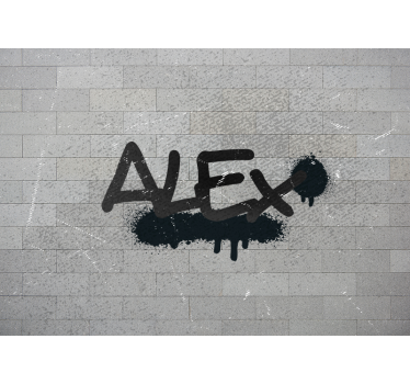Mural de parede de arte urbana com grafite personalizado - TenStickers