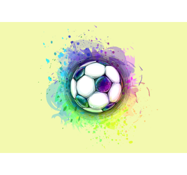 Murais de parede splash de futebol para quartos de adolescentes - TenStickers