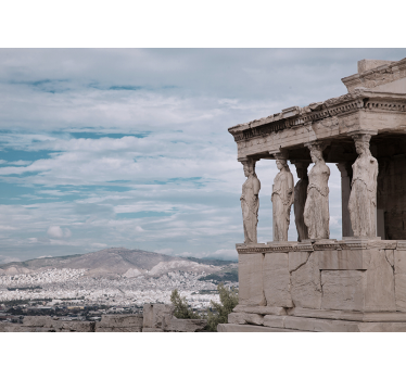Fotomurais cidades e países vista da antiga atenas - TenStickers