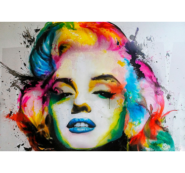 Murais coloridos de arte pop de marilyn monroe - TenStickers