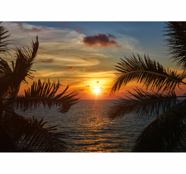 Fotomurais paisagistícos Ondas e o sol - TenStickers