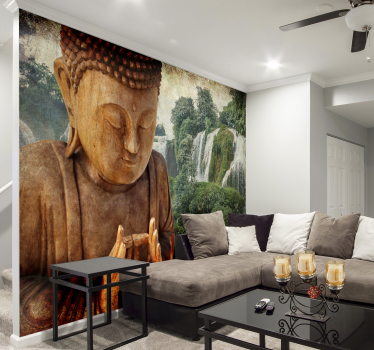 Buddha zen foto papel de parede - TenStickers