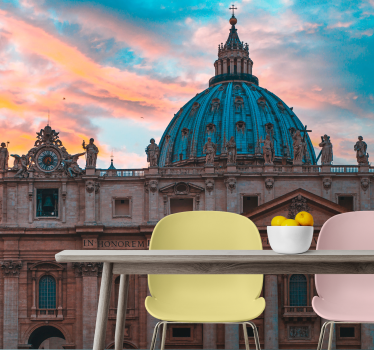 Fotomurais cidades e países cúpula da basílica de são pedro - TenStickers