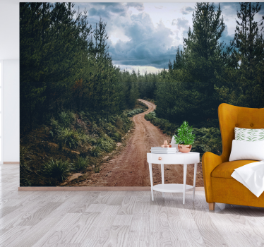 Fotomurais de paisagens caminho natural curvilíneo - TenStickers