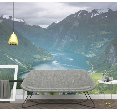Fotomurais de paisagens com vistas deslumbrantes de fiordes - TenStickers
