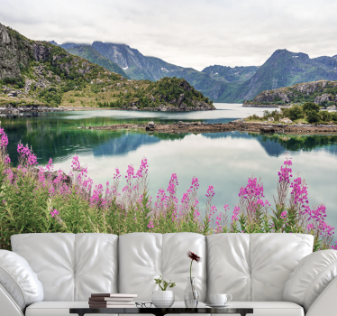 Fotomurais de paisagens fiorde norueguês encantador - TenStickers