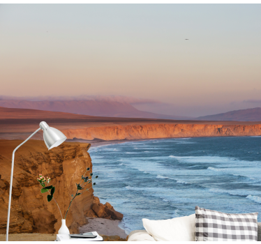 Fotomurais de paisagens penhascos e ondas - TenStickers