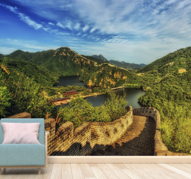 Fotomurais de paisagens vista da grande muralha - TenStickers