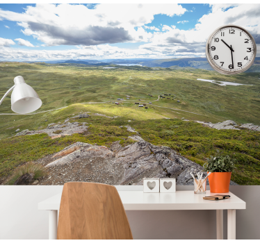Fotomurais de paisagens vista de vegetação montanhosa - TenStickers
