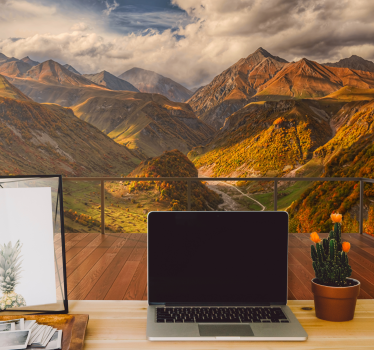 Fotomurais de paisagens vista regal das montanhas - TenStickers