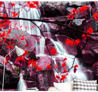 Fotomurais de Parede Cachoeira natureza temporada primavera flore - TenStickers