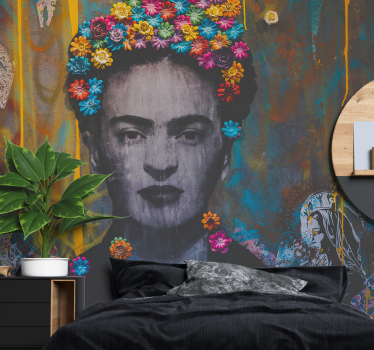 Fotomurais de Parede Garota da arte kahlo boho - TenStickers