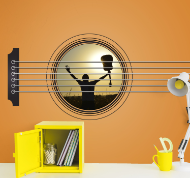 Fotomurais de Parede Moldura musical com foto - TenStickers