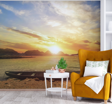 Fotomurais de Parede Paisagem da praia do pôr do sol - TenStickers