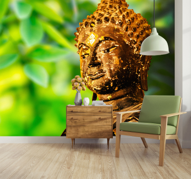 Fotomurais decorativos para casa de banho Cara de buda - TenStickers